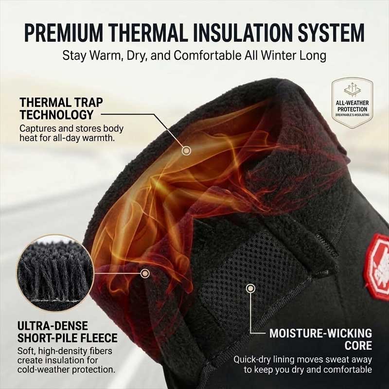 🔥Waterproof Touchscreen Thermal Gloves — Stay Warm, Dry & Connected All Winter
