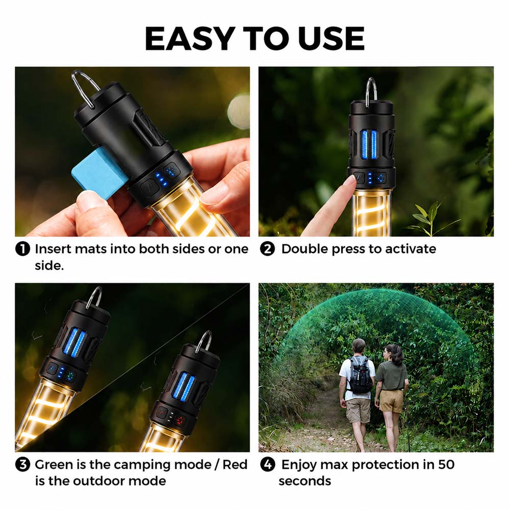 💡Last Day Only – 70% OFF! Novveo™ 2-in-1 Portable Mosquito Repeller & Camping Lantern