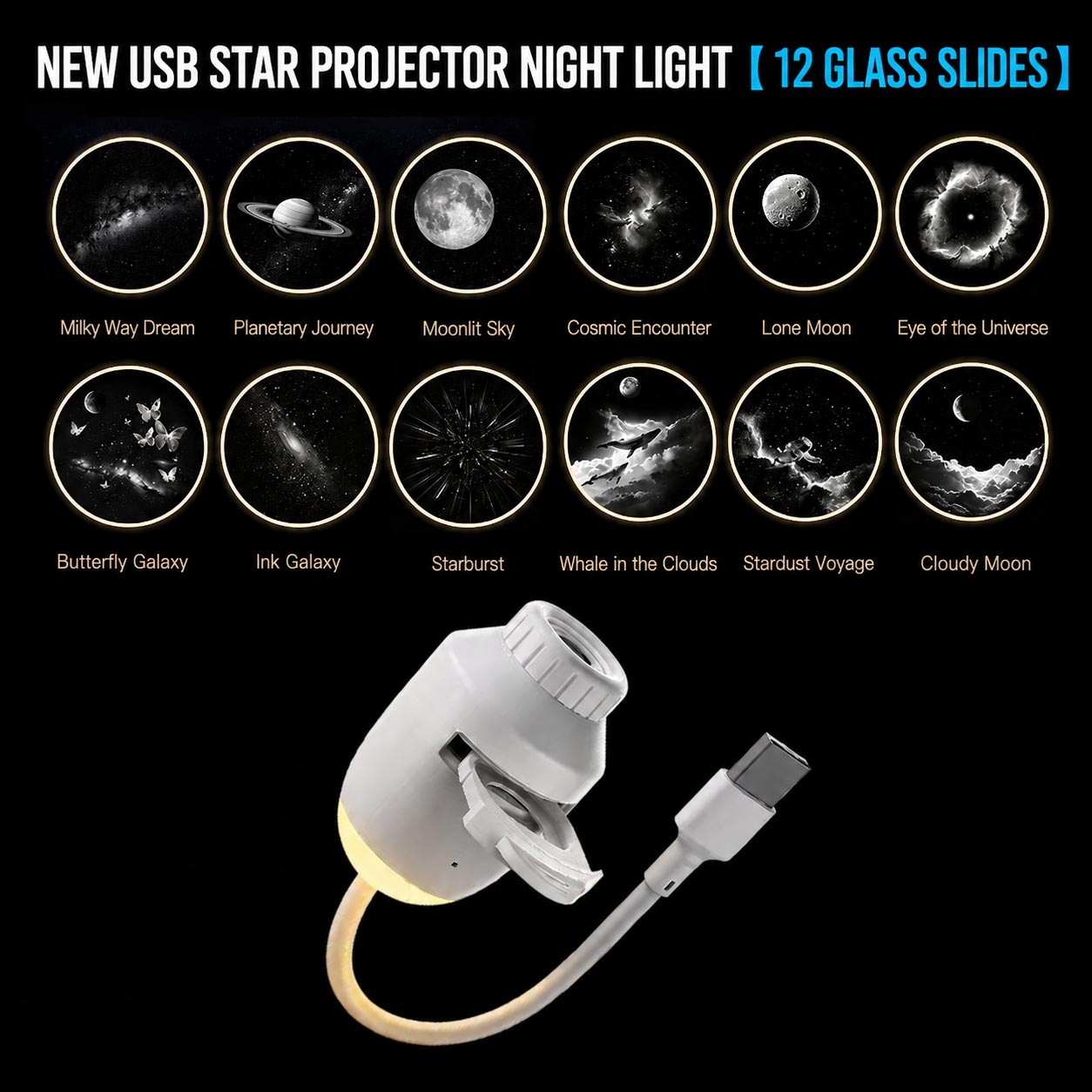 Novveo™✨Plug-and-Play HD Star Projector🥳50,000+ Happy Users