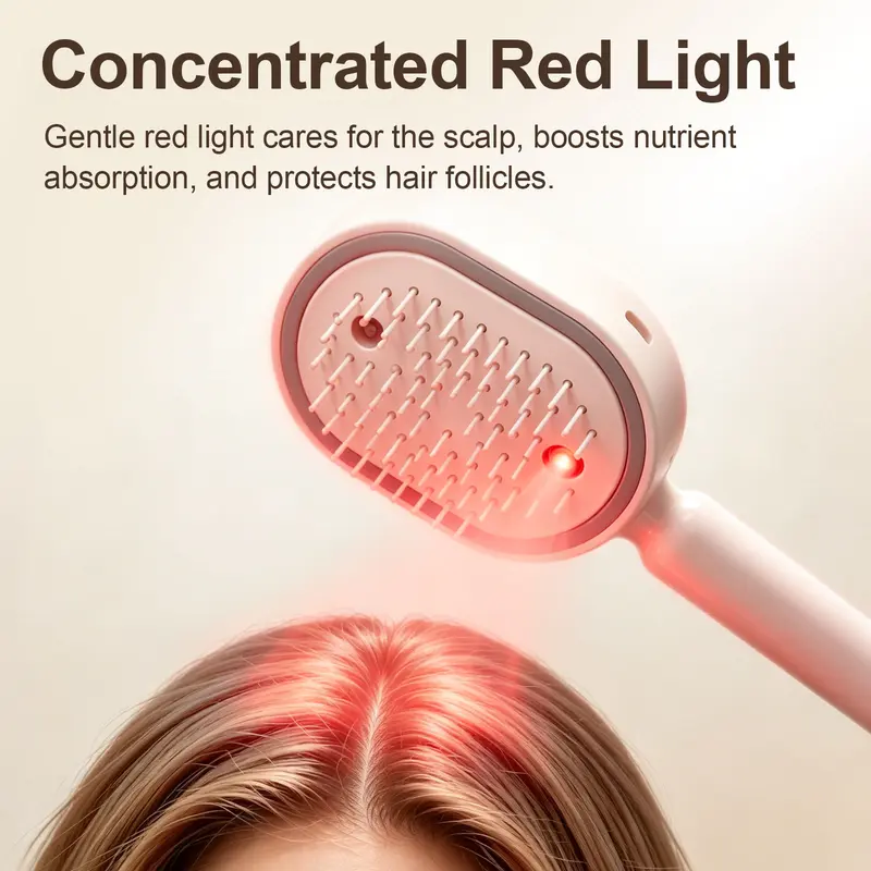 Novveo™ Electric Mist Comb – Hydrates, Detangles & Smooths Frizz