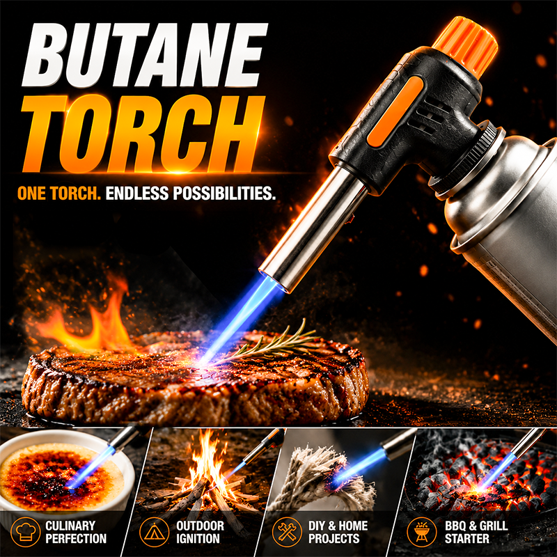 🔥LAST DAY SALE - 50% OFF🔥Portable Multi-Function Butane Torch 🌍