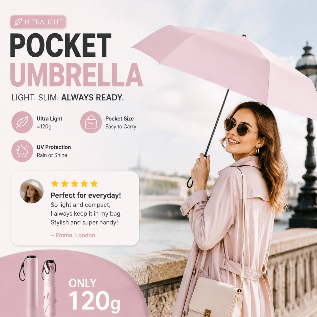 Novveo™🔥Buy more Save more🎁Ultra-Lightweight Compact All-Weather Umbrella