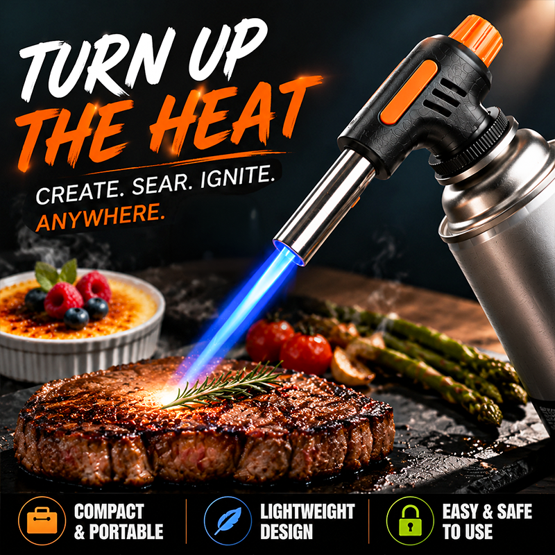 🔥LAST DAY SALE - 50% OFF🔥Portable Multi-Function Butane Torch 🌍