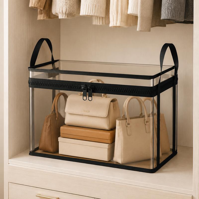 ⏳LAST DAY BUY 3 GET 2 FREE!!💕Novveo™ Transparent Storage Bag – Large, Dust & Moisture-Proof with Handle✨ (Copy)