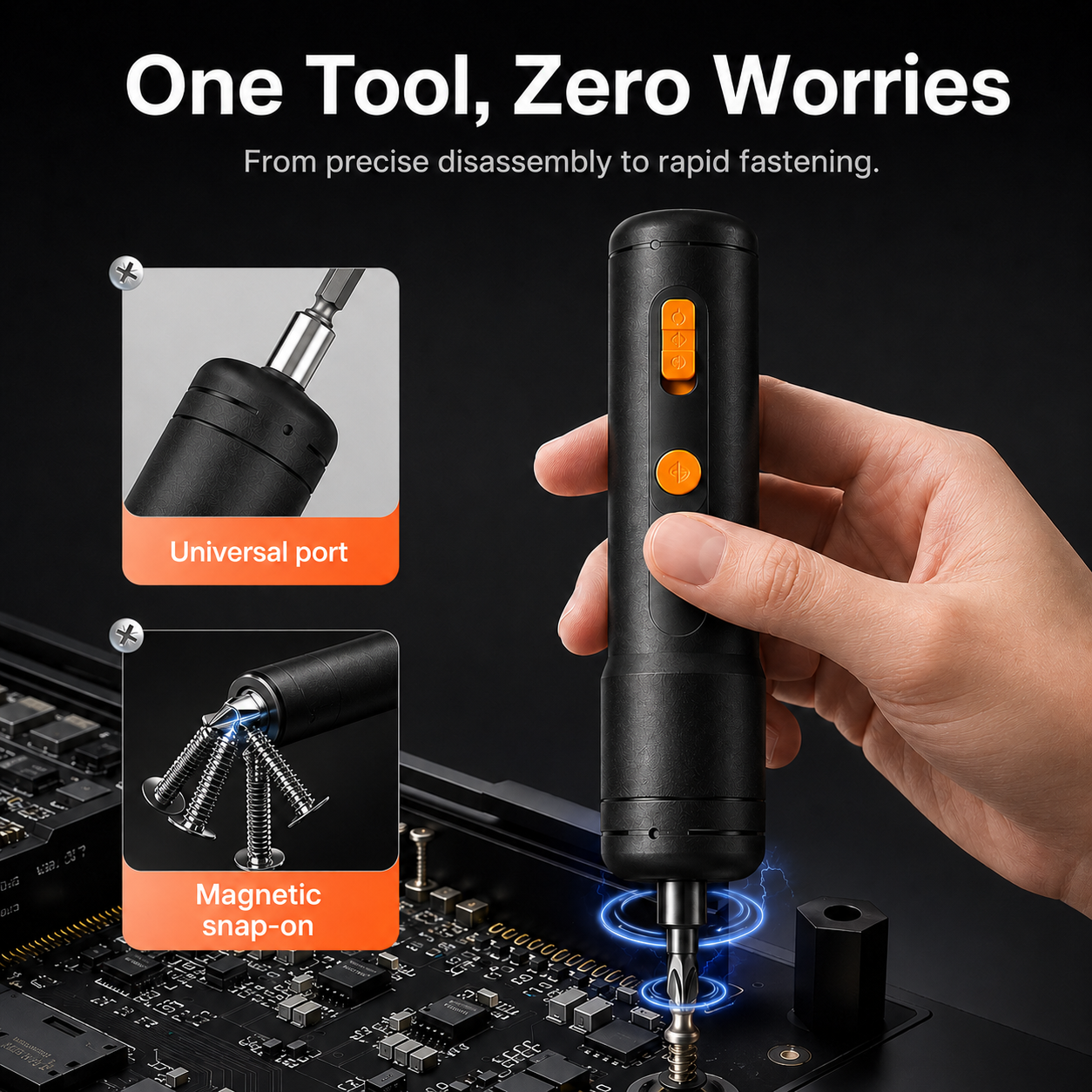 🔥Hot Sale 50% OFF🔩Novveo™ 2-in-1 Hybrid Electric Screwdriver 🌍
