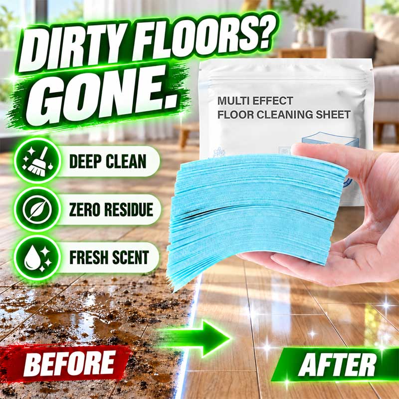Novveo™ Water-Soluble Floor Cleaning Sheets — Deep Clean, Zero Mess