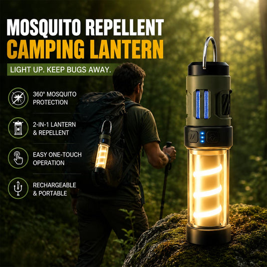 💡Last Day Only – 70% OFF! Novveo™ 2-in-1 Portable Mosquito Repeller & Camping Lantern