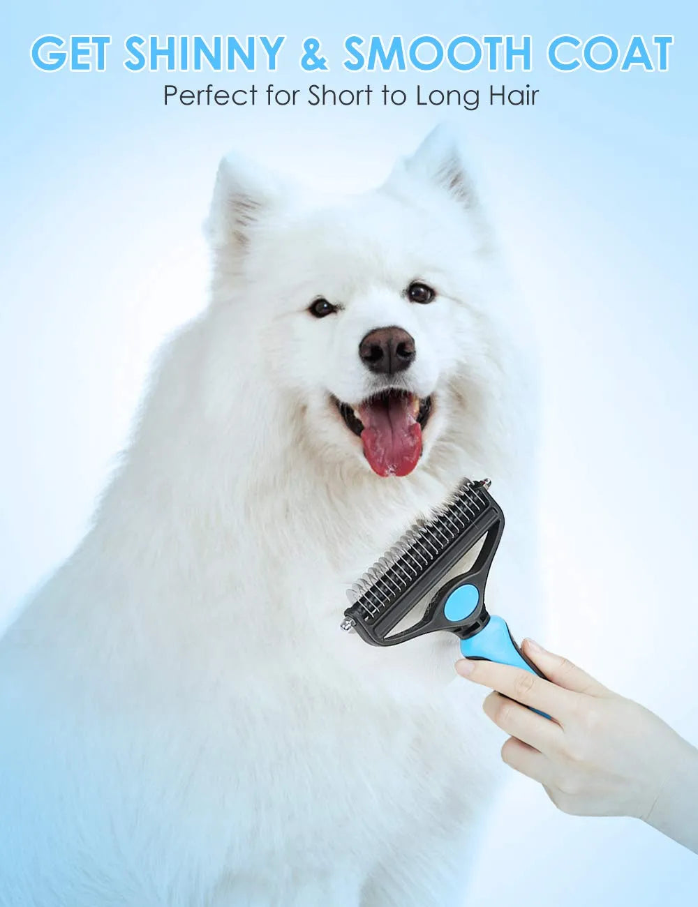 🏆 Professional Deshedding Tool For Dogs And Cats – Gentle On Skin, Efficient Grooming & Comfortable Grip Design ✂️