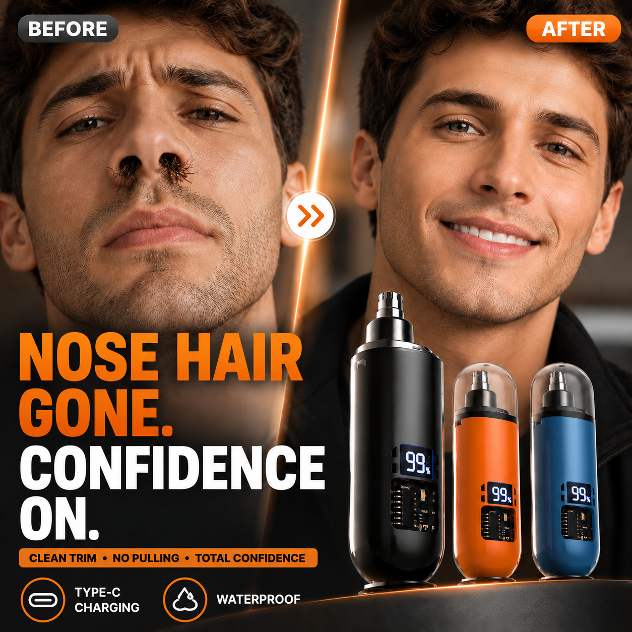 📱50% OFF NOW! 🔥Novveo™Smart Electric Nose Hair Trimmer