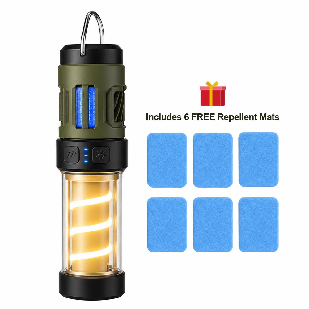 💡Last Day Only – 70% OFF! Novveo™ 2-in-1 Portable Mosquito Repeller & Camping Lantern