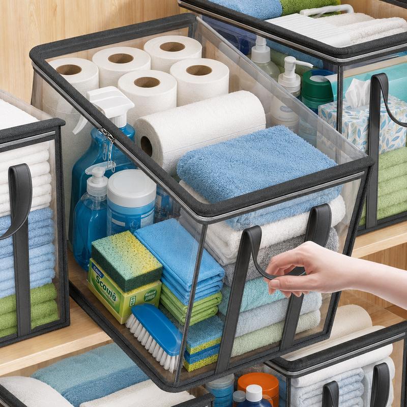 ⏳LAST DAY BUY 3 GET 2 FREE!!💕Novveo™ Transparent Storage Bag – Large, Dust & Moisture-Proof with Handle✨ (Copy)
