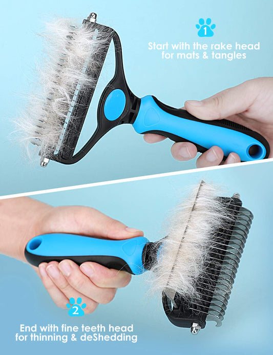 🏆 Professional Deshedding Tool For Dogs And Cats – Gentle On Skin, Efficient Grooming & Comfortable Grip Design ✂️