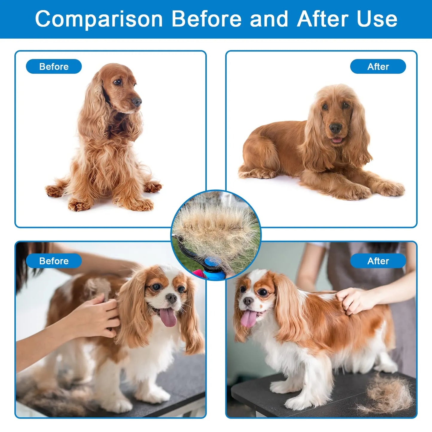 🏆 Professional Deshedding Tool For Dogs And Cats – Gentle On Skin, Efficient Grooming & Comfortable Grip Design ✂️