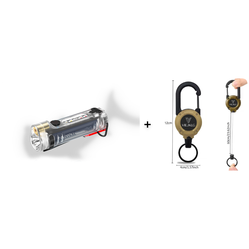 Novveo™ 🔥Multi-Functional Rechargeable Mini Keychain Flashlight