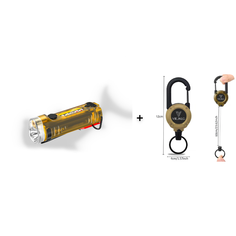 Novveo™ 🔥Multi-Functional Rechargeable Mini Keychain Flashlight