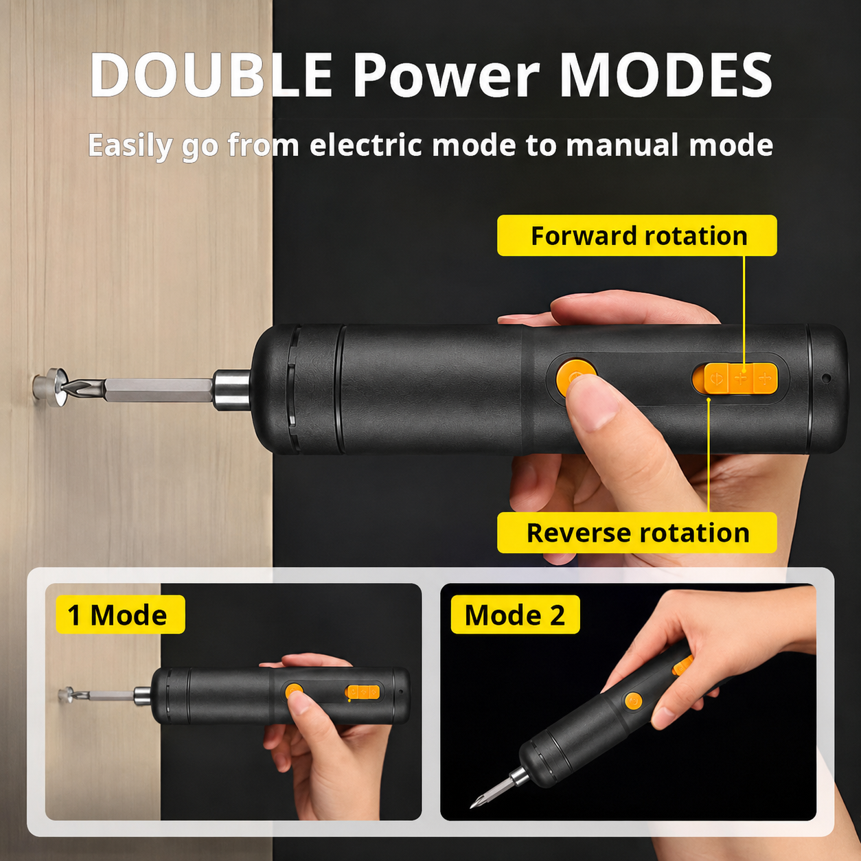 🔥Hot Sale 50% OFF🔩Novveo™ 2-in-1 Hybrid Electric Screwdriver 🌍