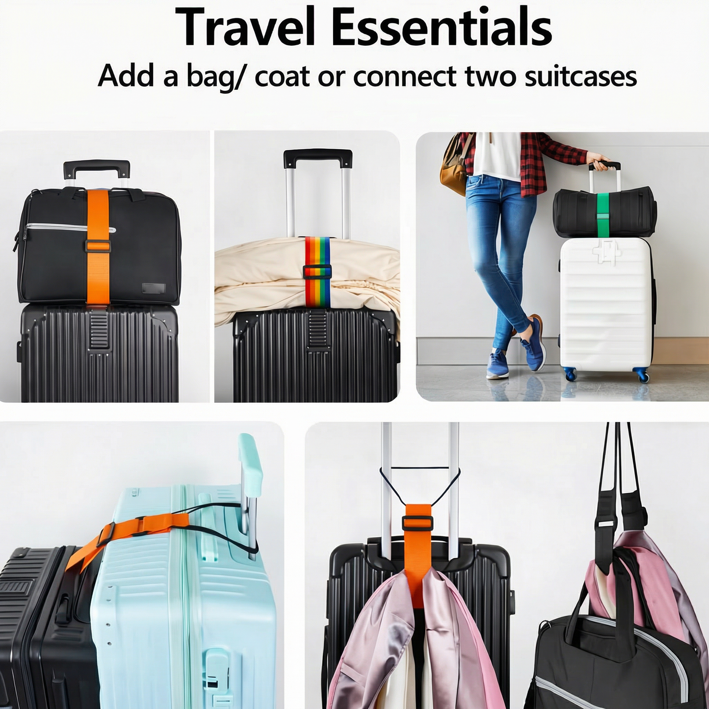 🔥LIMITED TIME 50% OFF ⚡Novveo™ 3-in-1 Travel Strap for Moving & Camping