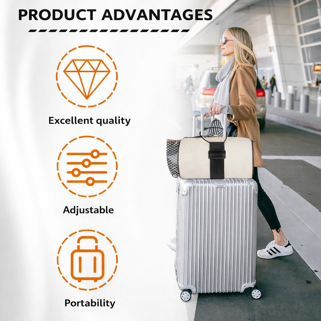 🔥LIMITED TIME 50% OFF ⚡Novveo™ 3-in-1 Travel Strap for Moving & Camping