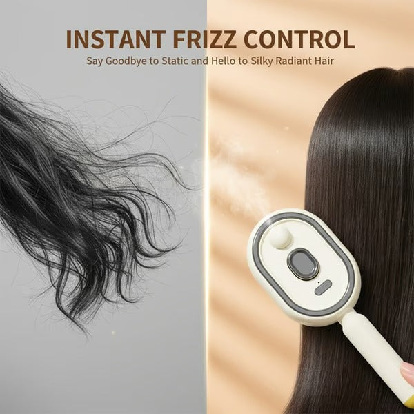 Novveo™ Electric Mist Comb – Hydrates, Detangles & Smooths Frizz