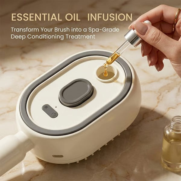 Novveo™ Electric Mist Comb – Hydrates, Detangles & Smooths Frizz