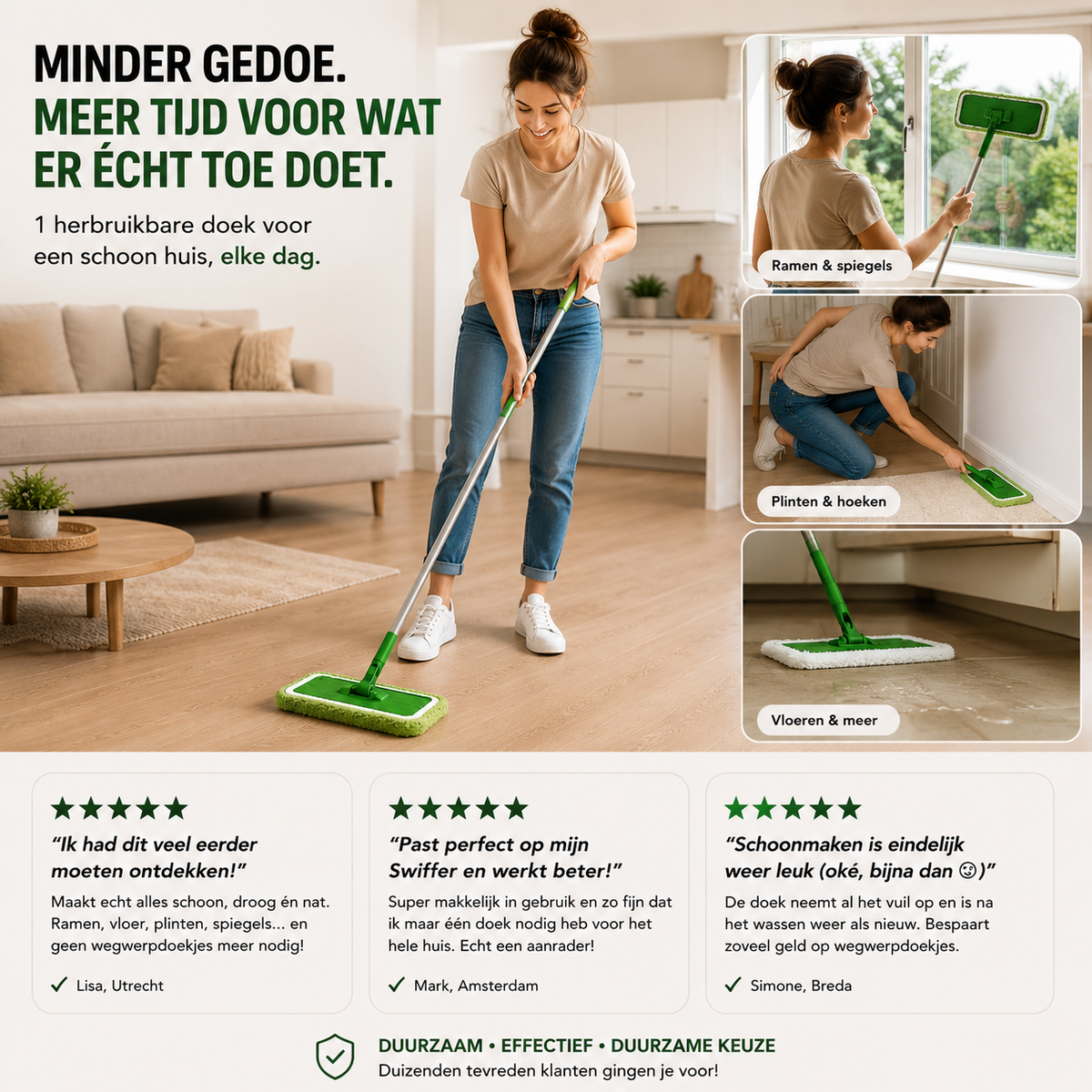 Novveo - Nooit meer wegwerpdoekjes