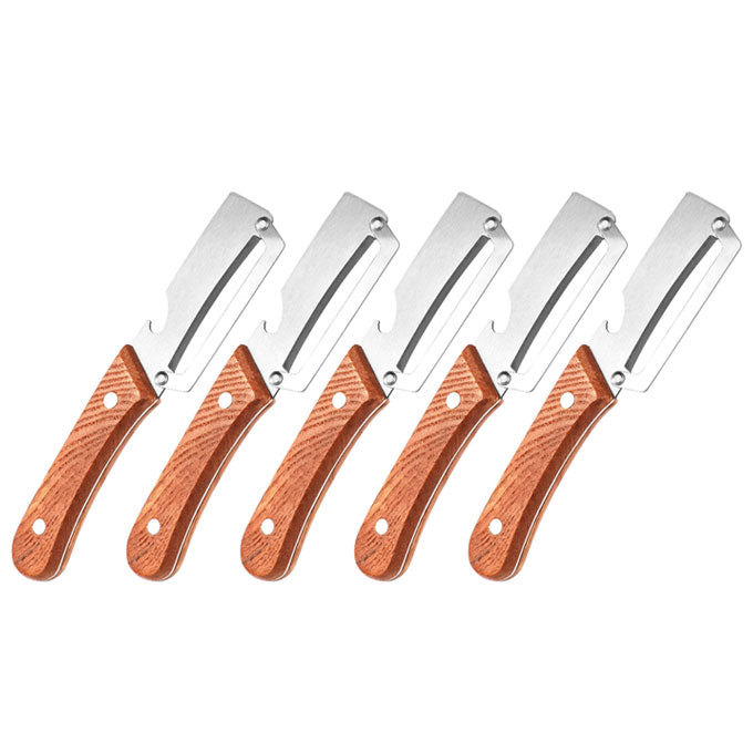 Novveo™🔪 Wooden-Handled Stainless Steel Shredder and Peeler