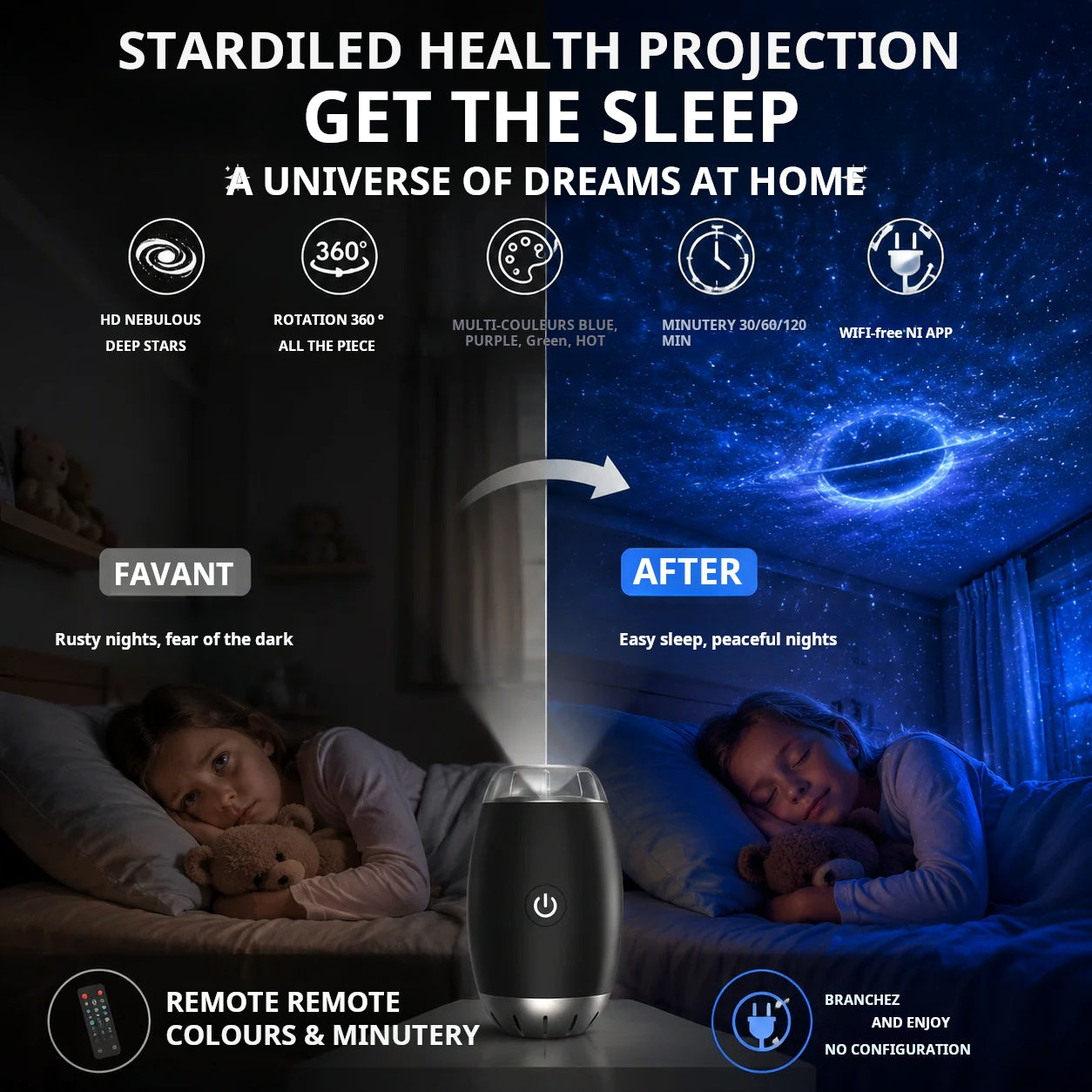 Novveo™✨Plug-and-Play HD Star Projector🥳50,000+ Happy Users