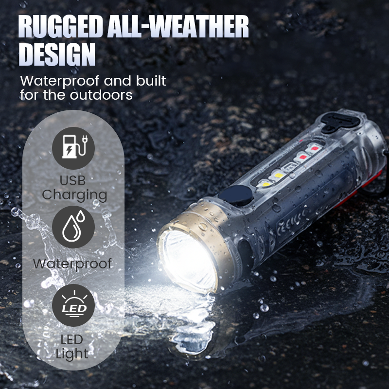 Novveo™ 🔥Multi-Functional Rechargeable Mini Keychain Flashlight