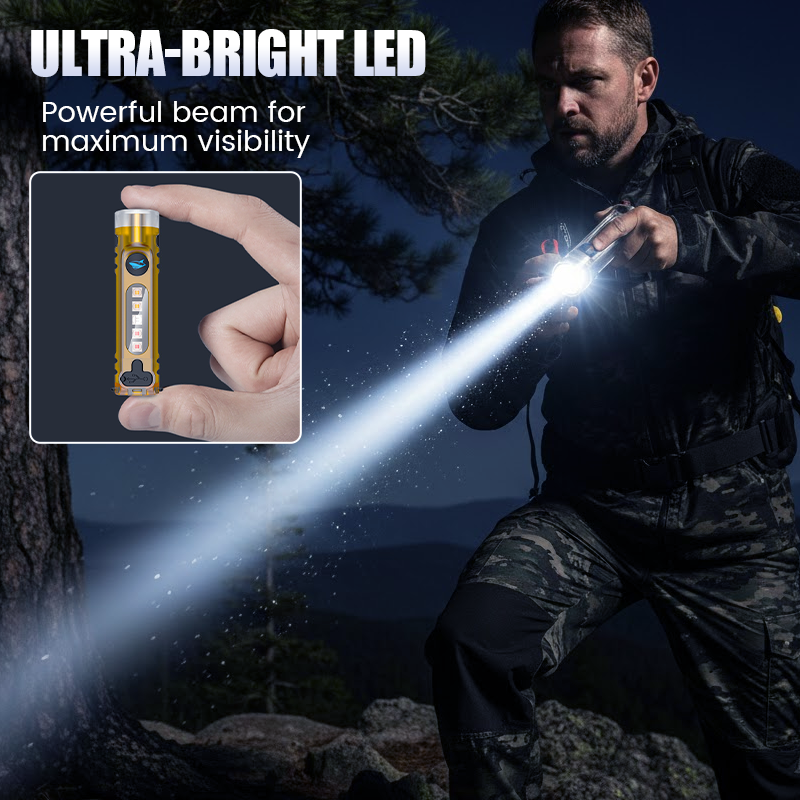Novveo™ 🔥Multi-Functional Rechargeable Mini Keychain Flashlight