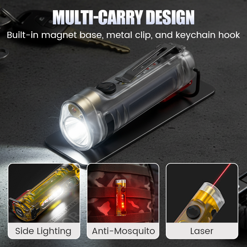 Novveo™ 🔥Multi-Functional Rechargeable Mini Keychain Flashlight