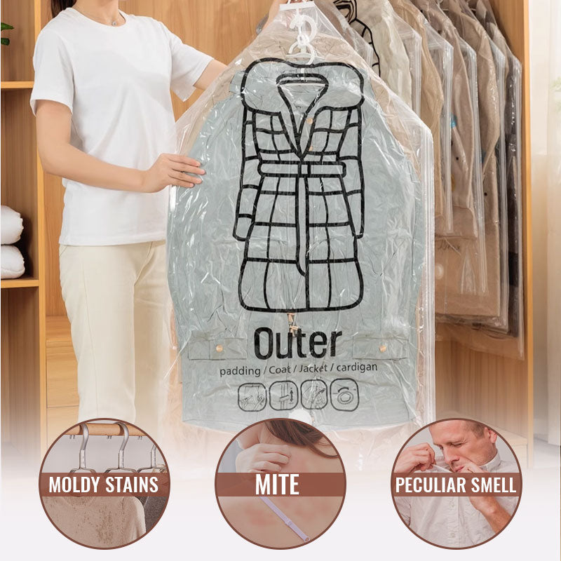 Novveo™🧥 Hanging Vacuum Storage Bags – Waterproof, Dustproof & Space-Saving🔥