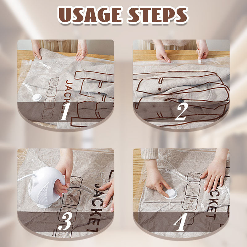 Novveo™🧥 Hanging Vacuum Storage Bags – Waterproof, Dustproof & Space-Saving🔥