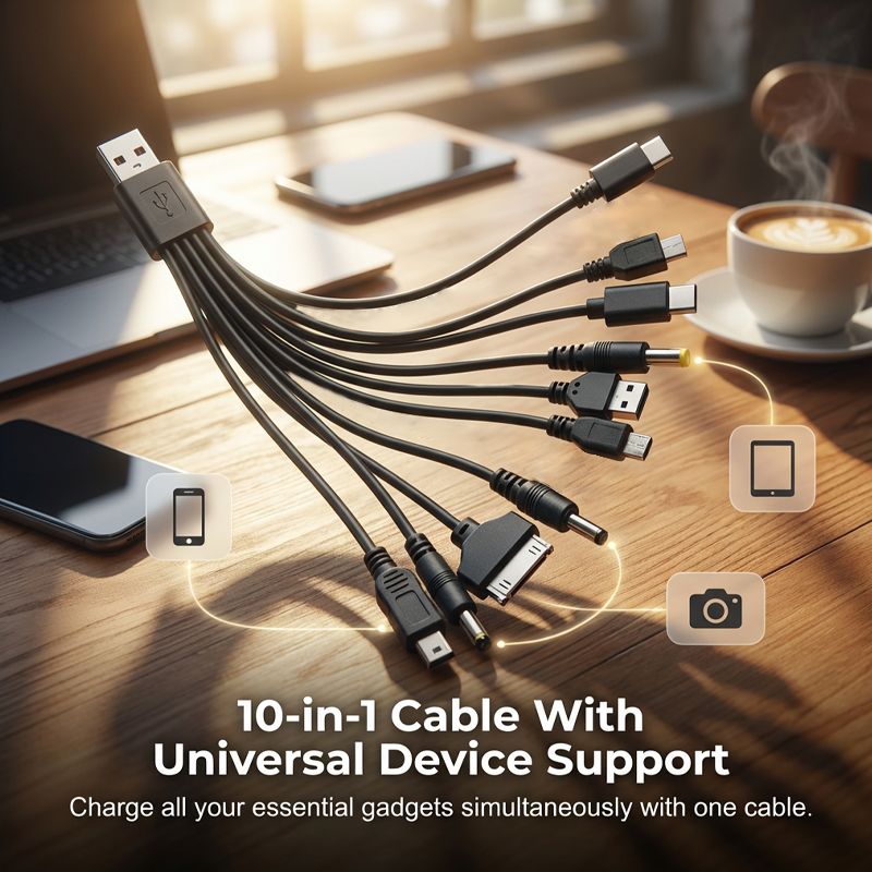 Novveo™ 10-in-1-Universal-USB-Ladekabel