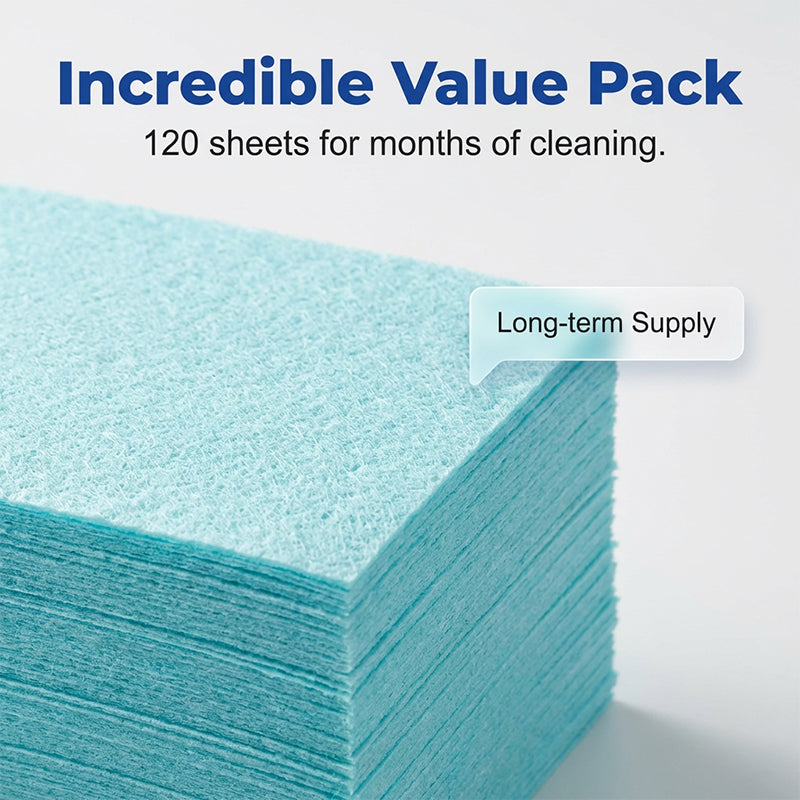 Novveo™ Water-Soluble Floor Cleaning Sheets — Deep Clean, Zero Mess