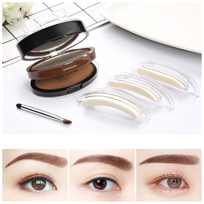 Novveo™ Instant Adjustable Brow Stamp with Dual-Shade Brow Pow