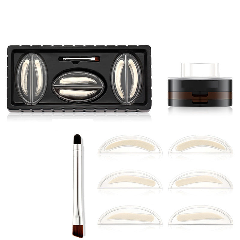 Novveo™ Instant Adjustable Brow Stamp with Dual-Shade Brow Pow