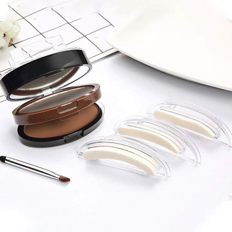 Novveo™ Instant Adjustable Brow Stamp with Dual-Shade Brow Pow