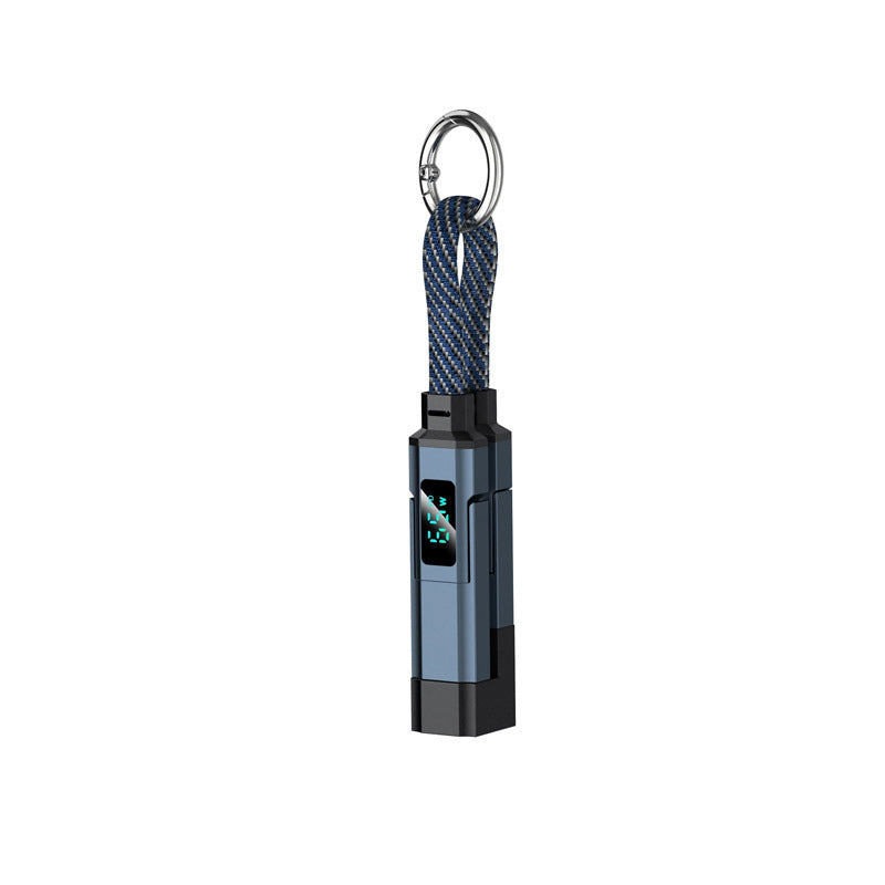 Novveo™ 4-in-1 EDC Cable - 65W Fast Charging USB-C Keychain Cord with Digital Display