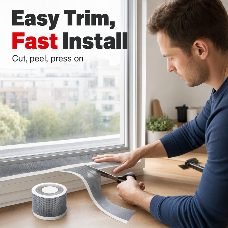 🔥Heavy-Duty Mesh Repair Tape – Fix Screens & Cages in Seconds!
