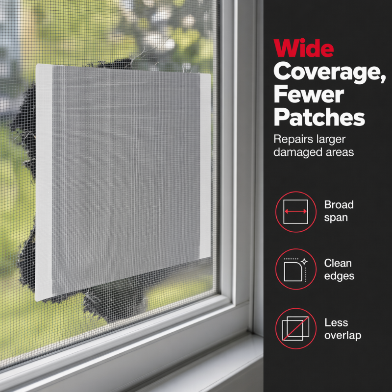 🔥Heavy-Duty Mesh Repair Tape – Fix Screens & Cages in Seconds!