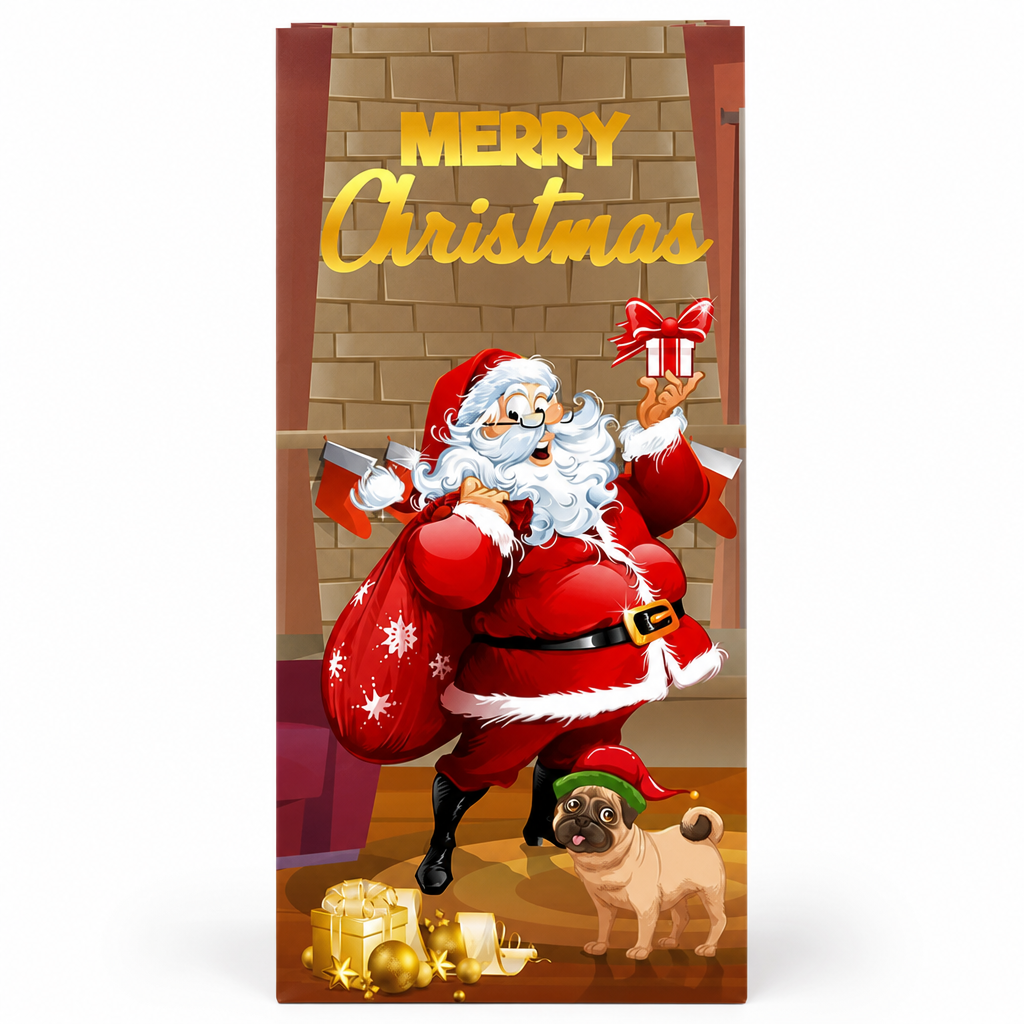 🎄🚪50% KORTING! Weg met fladderende, verkreukelde kerstbanner! Deze luxe deurhoes van dik polyester geeft je voordeur direct prachtige kerstlook!