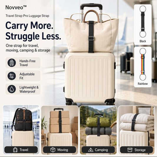 🔥LIMITED TIME 50% OFF ⚡Novveo™ 3-in-1 Travel Strap for Moving & Camping